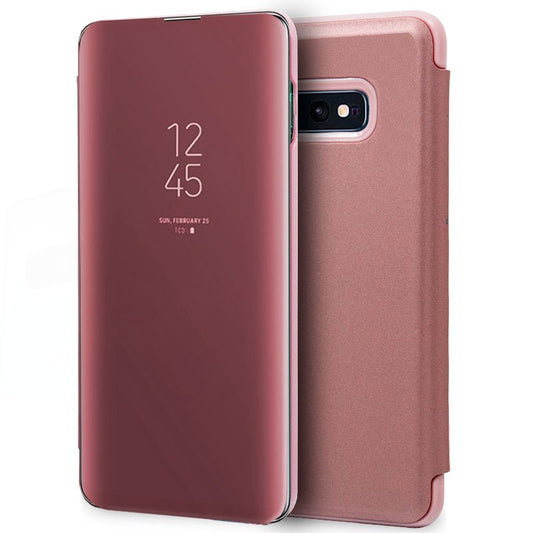 Funda COOL Flip Cover para Samsung G970 Galaxy S10e Clear View Rosa