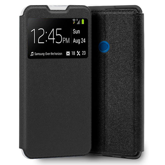 Funda COOL Flip Cover para Wiko View 5 / View 5 Plus Liso Negro